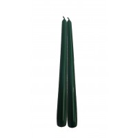 8 Elegant Green Candles 24cm / 9.5inch