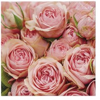 20 Napkins Lots Of Roses - 33x33cm / 13x13inch 3 ply