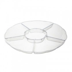 3 Big 6 Sectional Round Trays 35cm / 13.7inch