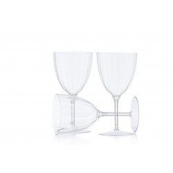 8 Elegant Transparent Wine Glasses 88ml / 3oz