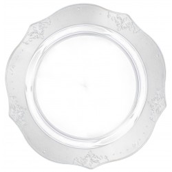 Antique - 20 Elegant Transparent Dinner Plates 23cm / 9inch