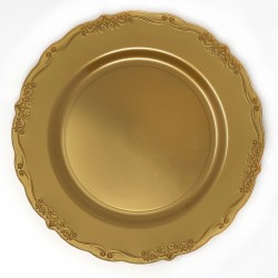 Casual - 10 Elegant Gold Dessert Plates 19cm / 7.5inch