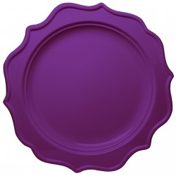 Festive - 12 Party Purple Dinner Plates 24cm / 9.5inch