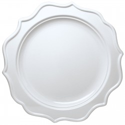 Festive - 12 Party White Dinner Plates 24cm / 9.5inch