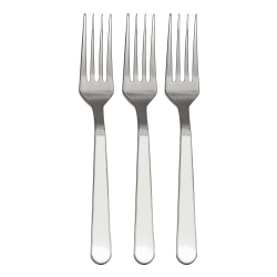 20 Elegant Silver/White Forks