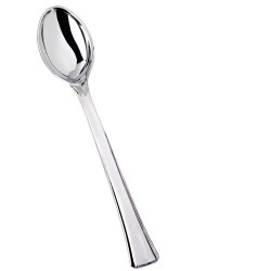 20 Elegant Silver Mini Spoons