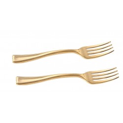 24 Gold Mini Forks