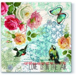 20 Napkins Love is in the Air - 33x33cm / 13x13inch 3 ply