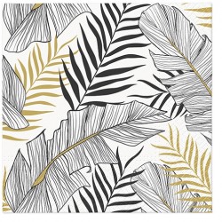 20 Napkins Exotic Leaves - 33x33cm / 13x13inch 3 ply
