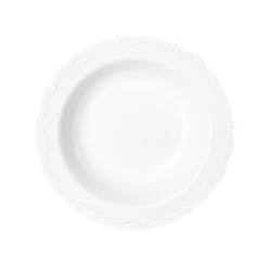 Casual  - 10 Elegant White Soup Bowls 400ml