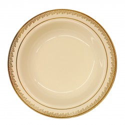 Prestige - 10 Elegant Cream/Gold Soup Bowls 400ml / 13.5oz